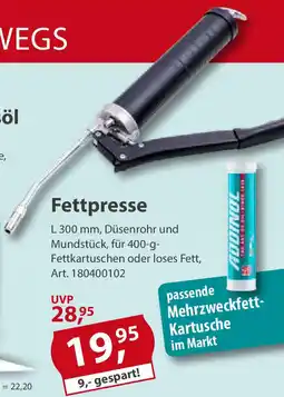 Sonderpreis Baumarkt Fettpresse Angebot