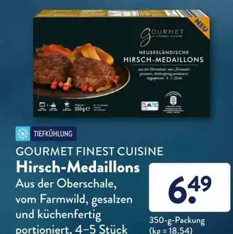 Aldi Süd Gourmet Finest Cuisine Hirsch-medaillons Angebot