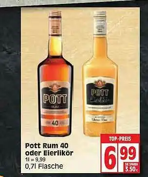 Edeka Pott Rum 40 Oder Eierlikör Angebot