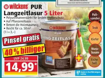 Norma wilckens PUR Langzeitlasur 5 Liter Angebot