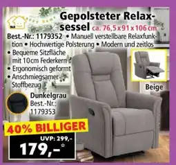 Norma Gepolsteter Relaxsessel Angebot