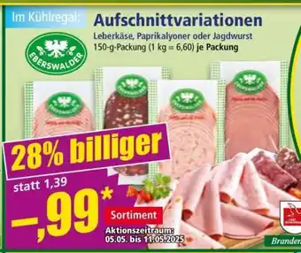 Norma Aufschnittvariationen Angebot