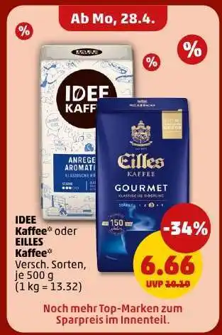 PENNY IDEE Kaffee* oder EILLES Kaffee Angebot