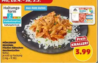 PENNY MÜHLENHOF REGIONAL Frisches Hähnchen-Geschnetzeltes Natur Angebot