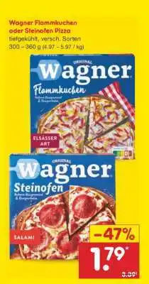 Netto Marken-Discount Wagner Flammkuchen oder Steinofen Pizza Angebot
