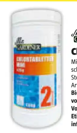 Hagebau Mr. Gardener Chlortabletten Mini Angebot