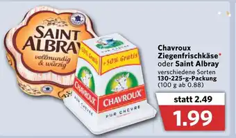 Combi Chavroux Ziegenfrischkäse oder Saint Albray 130-225g Angebot