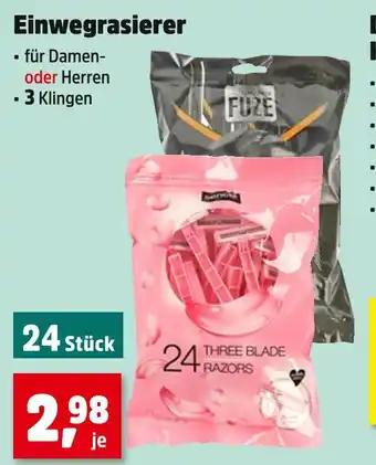 Thomas Philipps Fuze einwegrasierer Angebot