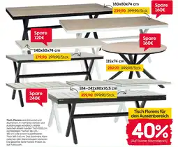 Rusta Tisch, florens Angebot