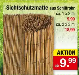 Zimmermann Sichtschutzmatte aus schilfrohr Angebot