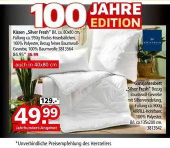 Segmüller Billerbeck kissen silver fresh Angebot