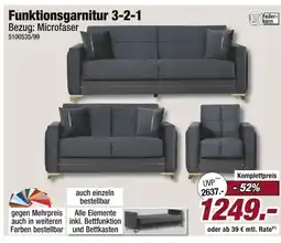 Poco Federkern funktionsgarnitur 3-2-1 Angebot