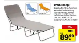 Hagebau Dreibeinliege Angebot