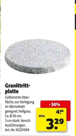 Hagebau Granitttrittplatte Angebot