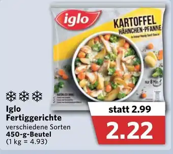 Combi Iglo Fertiggerichte 450g Beutel Angebot