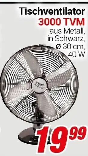 CENTERSHOP Tischventilator 3000 TVM Angebot