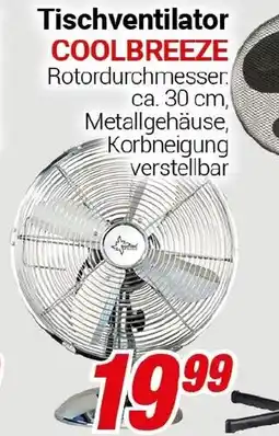 CENTERSHOP Tischventilator COOLBREEZE Angebot