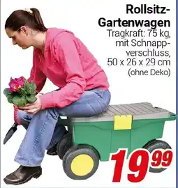 CENTERSHOP Rollsitz- Gartenwagen Angebot