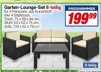 CENTERSHOP Garten-Lounge-Set 8-teilig Angebot