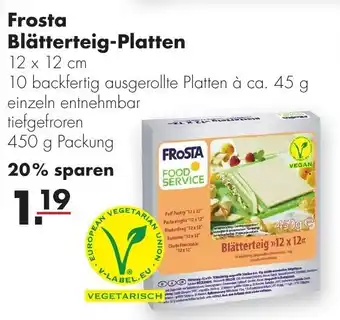 Handelshof Frosta Blätterteig Platten 450g Angebot