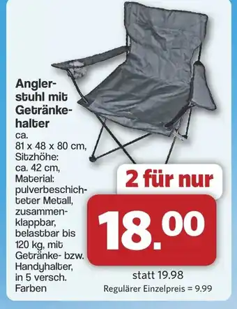 Famila Nord West Angler- stuhl mit Getränke- halter Angebot