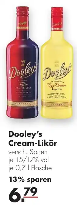 Handelshof Dooley's Cream Likör 0,7L Angebot