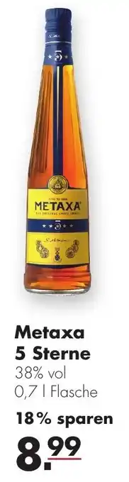 Handelshof Metaxa 5 Sterne 0,7L Angebot