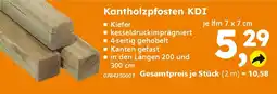 Globus Baumarkt Kantholzpfosten KDI Angebot