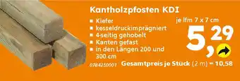 Globus Baumarkt Kantholzpfosten KDI Angebot