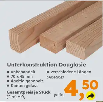 Globus Baumarkt Unterkonstruktion Douglasie Angebot