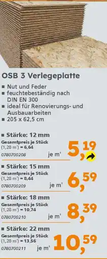 Globus Baumarkt OSB 3 Verlegeplatte Angebot