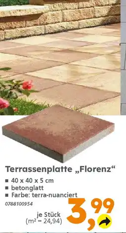 Globus Baumarkt Terrassenplatte,,Florenz“ Angebot