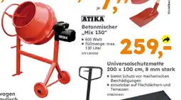 Globus Baumarkt ATIKA Betonmischer ,,Mix 130" Angebot