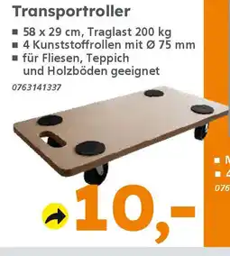 Globus Baumarkt Transportroller Angebot