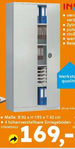 Globus Baumarkt INOFEC Metallschränke Angebot