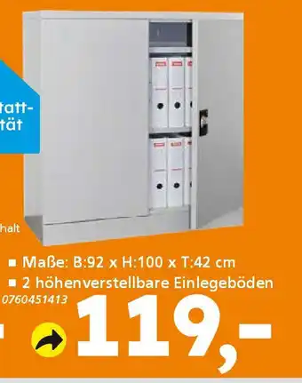 Globus Baumarkt INOFEC Metallschränke Angebot