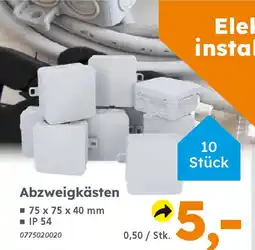 Globus Baumarkt Abzweigkästen Angebot