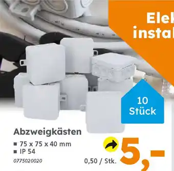 Globus Baumarkt Abzweigkästen Angebot