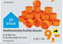 Globus Baumarkt Hohlwandschalterdosen Angebot