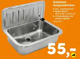 Globus Baumarkt Edelstahl Ausgussbecken Angebot
