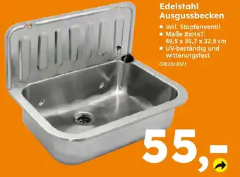 Globus Baumarkt Edelstahl Ausgussbecken Angebot