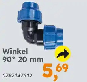 Globus Baumarkt PE zum Schrauben Winkel 90° 20 mm Angebot