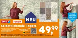 Globus Baumarkt tesa / rasch Selbstklebende Tapete Angebot
