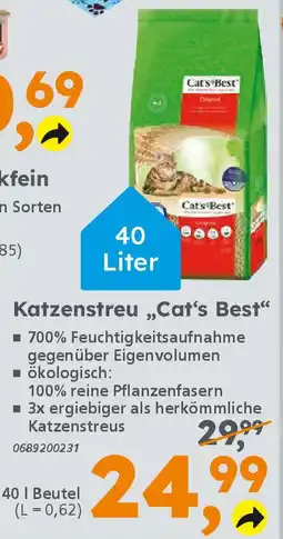 Globus Baumarkt Katzenstreu „Cat's Best❝ Angebot