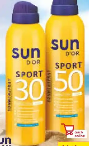 Netto Marken-Discount Sun D'Or Sonnenschutzspray Sport LSF 50 Angebot