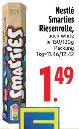 Edeka Nestlé Smarties Riesenrolle, auch white Angebot