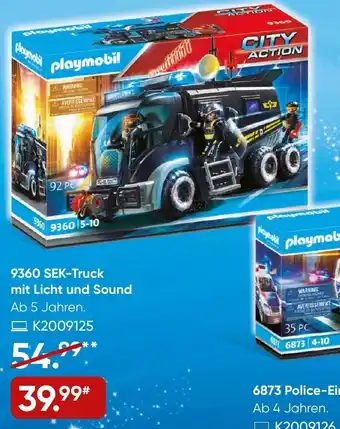 Galeria Playmobil City Action 9360 SEK-Truck mit Licht und Sound Angebot