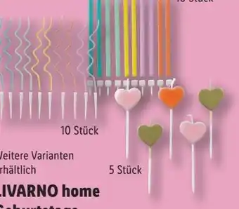 Lidl Livarno Home Geburtstagskerzen Angebot