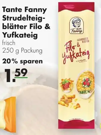 Handelshof Tante Fanny Strudelteigblätter Filo & Yufkateig 250g Angebot