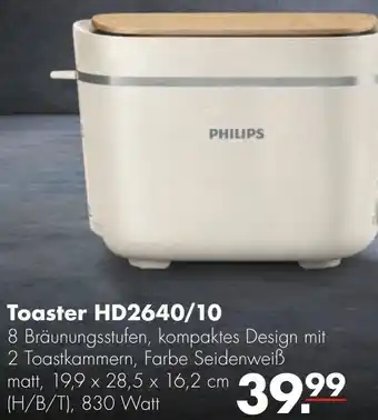 Handelshof Philips Toaster HD2640/10 Angebot